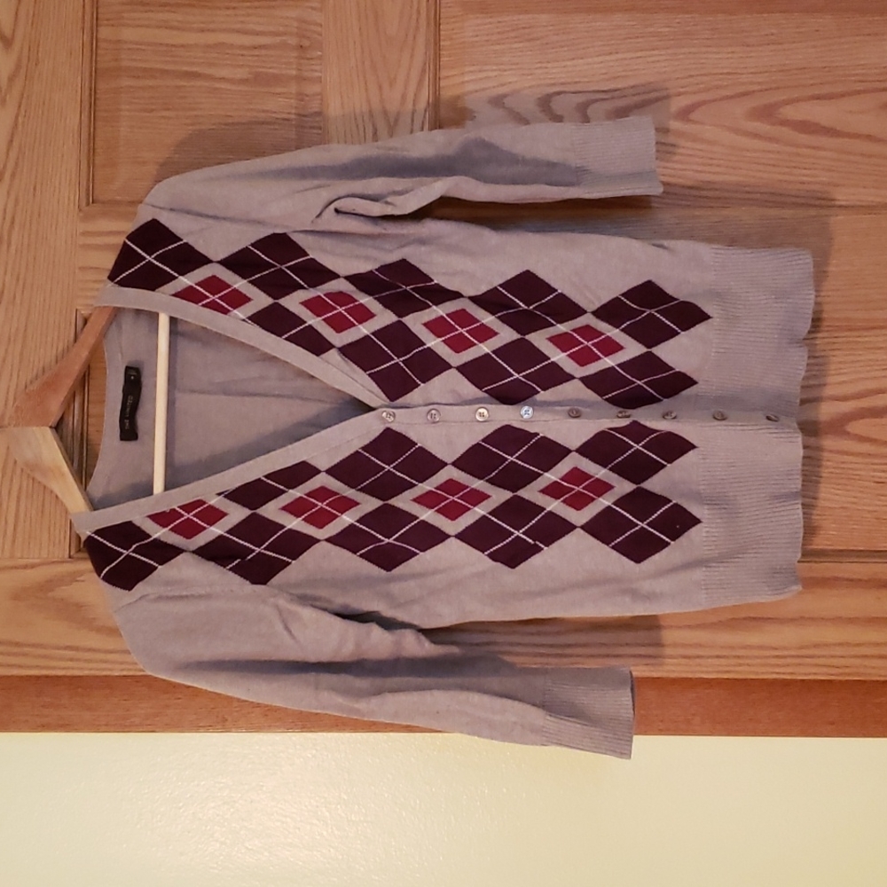 Limited Argyle V-neck Cardigan, SzM